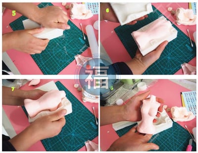 身體模【翻糖人偶模 身體矽膠模】5