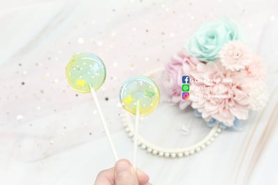 12連扁圓星空棒棒糖矽膠模【2.8cm】 扁圓棒棒糖模3