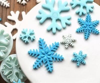 聖誕節【雪花彈簧模3件組】5