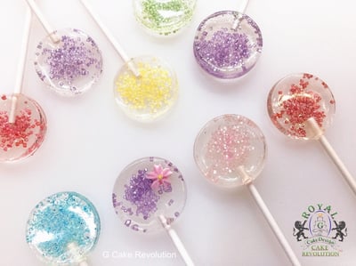 星空棒棒糖 5連扁圓矽膠模【5cm】扁圓棒棒糖模3