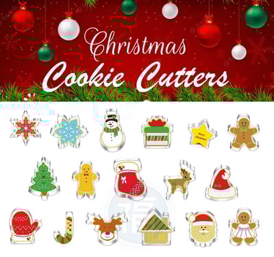 【聖誕節】不鏽鋼 造型餅乾模 (多款可選)1