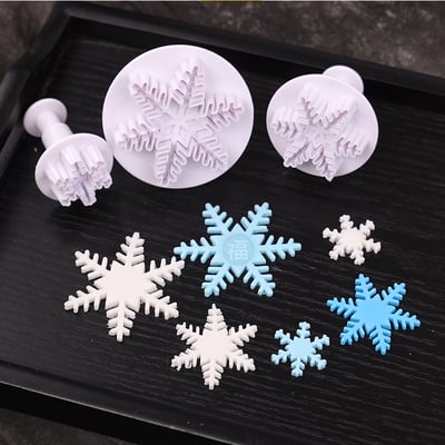 聖誕節【雪花彈簧模3件組】4