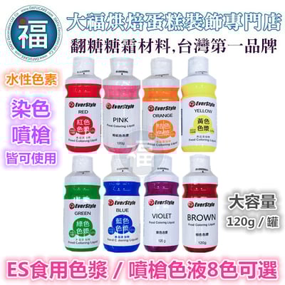 ES噴槍食用色液【黃色】 水性色漿 / 色膏2