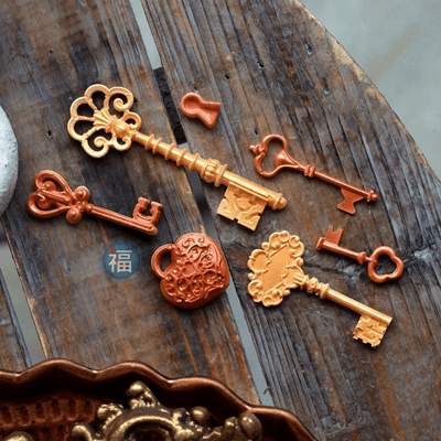 【復古歐風古典鑰匙矽膠模】6