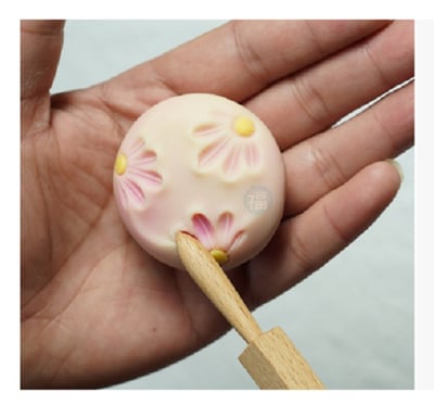 【日式和菓子 】筋付 丸棒 雙頭推棒 (櫻花木)7