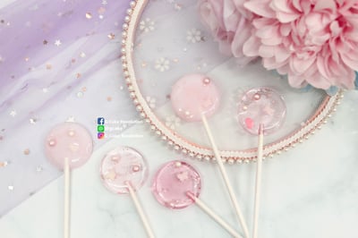 12連扁圓星空棒棒糖矽膠模【2.8cm】 扁圓棒棒糖模8