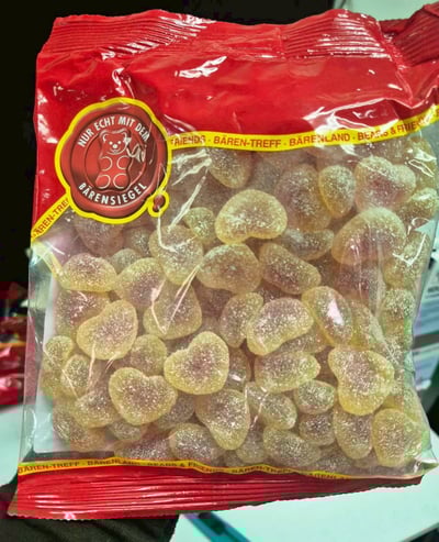 德國🇩🇪Bären-Treff酸味桃子口味軟糖500g大包裝1