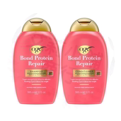 OGX Bond Protein Repair Lightweight Shampoo / Conditioner 385ml 蛋白質修復輕盈（洗髮乳/潤髮乳）1