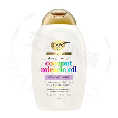 OGX Damage Remedy + Coconut Miracle Oil Shampoo /  Conditioner 385ml 受損髮質椰子奇蹟油（洗髮乳/潤髮乳）3