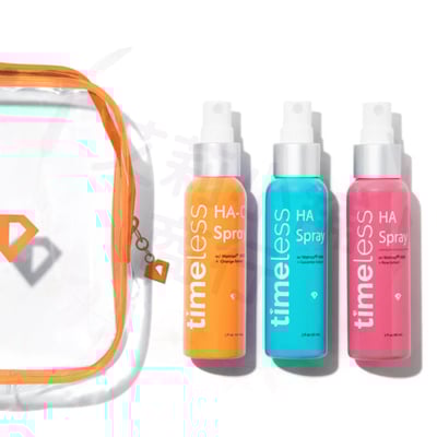 Timeless Skin Care Mini Hydrating Peptide Spray Set 60ml*3入 迷你保濕勝肽噴霧套裝（黃瓜/玫瑰/薰衣草/橙香）2