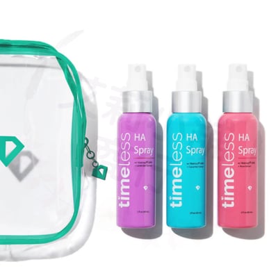 Timeless Skin Care Mini Hydrating Peptide Spray Set 60ml*3入 迷你保濕勝肽噴霧套裝（黃瓜/玫瑰/薰衣草/橙香）4