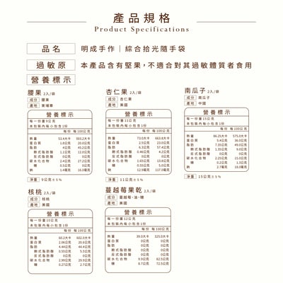 樂食光系列｜綜合拾光 (共10包/袋)3