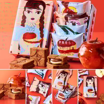預購-PRESS BUTTER SAND PBS焦糖夾心餅1
