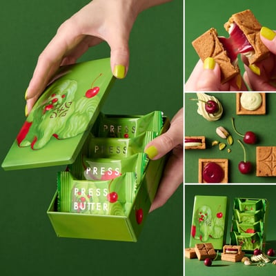 預購-PRESS BUTTER SAND PBS焦糖夾心餅9