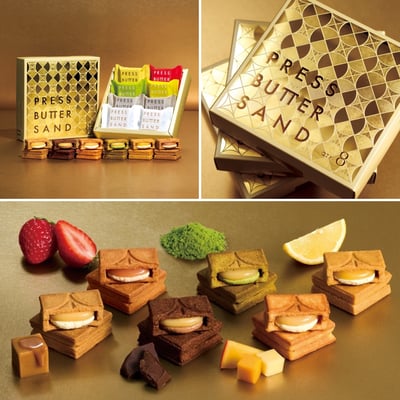 預購-PRESS BUTTER SAND PBS焦糖夾心餅4