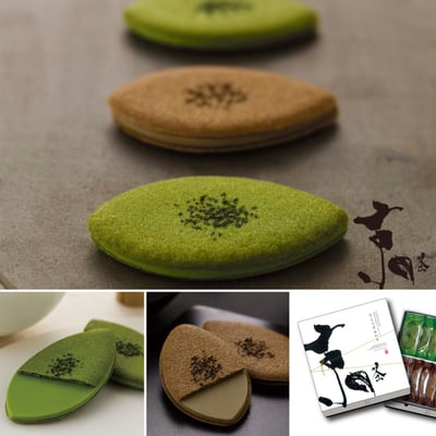 京茶巧克力葉子薄餅-おたべOTABE7