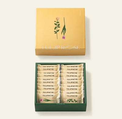 預購-TOKYO TULIP ROSE鬱金香玫瑰花朵餅乾10
