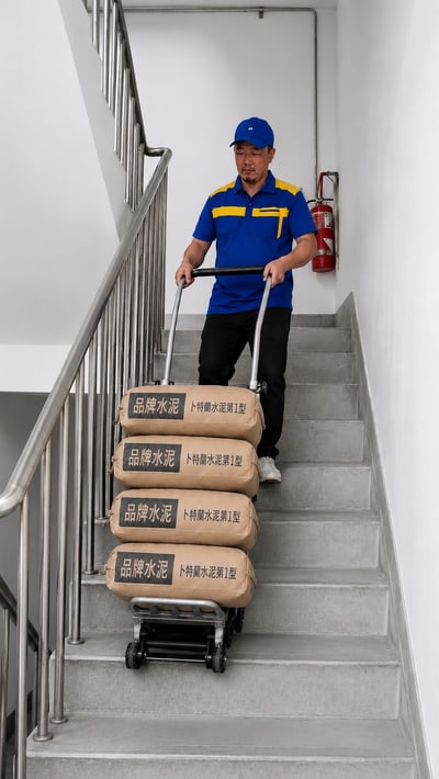 【老虎進料】 水泥配送＋搬運上樓3