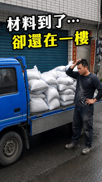 【老虎進料】 砂包配送＋搬運上樓2