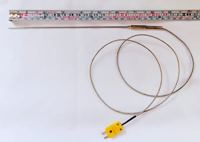 不銹鋼可彎折K-type電子測溫棒及電子顯示錶2