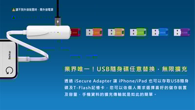 iSecure Adapter- iPhone iPad 加密備份讀卡機 蘋果檔案管家7