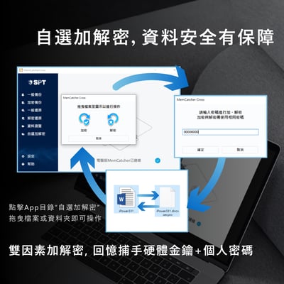 回憶捕手 Link A款－Windows/macOS/iPhone/iPad 跨系統 加密備份豆腐頭11
