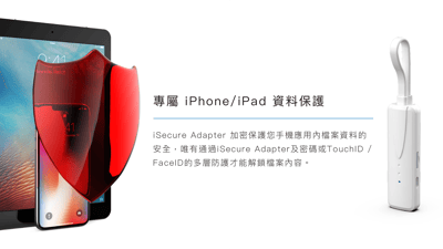 iSecure Adapter- iPhone iPad 加密備份讀卡機 蘋果檔案管家10