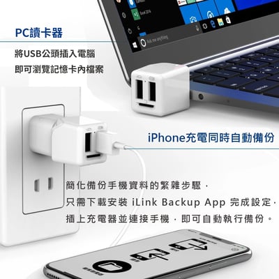iLink Backup－蘋果 iPhone自動備份／檔案存儲／多功能備份豆腐頭3