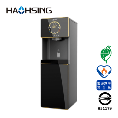 Haohsing豪星 H1-DR 智慧熱交換飲水機(金緻黑) -冰溫熱三溫落地型1