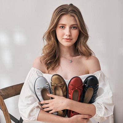 karine(MIT台灣製)全真皮金屬釦蝴蝶結厚底娃娃鞋-黑色6