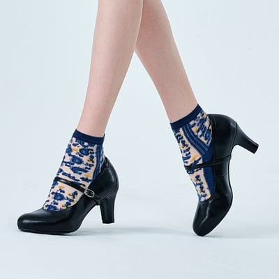 karine(MIT台灣製)全真皮兩穿式繫帶高跟鞋-黑色6