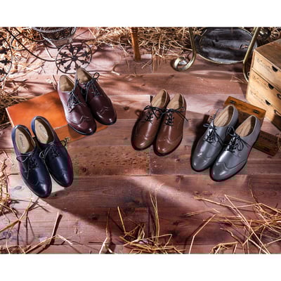 karine(MIT台灣製)全真皮綁帶內增高牛津鞋-藍樹蛙8