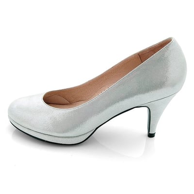 karine(MIT台灣製)全真皮百搭素面高跟鞋-冰雪2