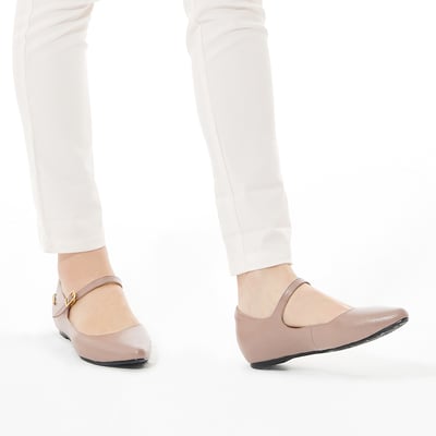 karine(MIT台灣製)全真皮尖頭繫帶內增高楔型鞋-駝色6