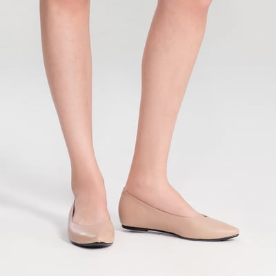 karine(MIT台灣製)全真皮尖頭內增高楔型鞋-駝色4