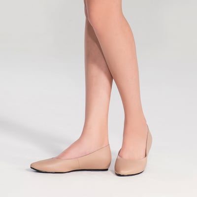 karine(MIT台灣製)全真皮尖頭內增高楔型鞋-駝色2