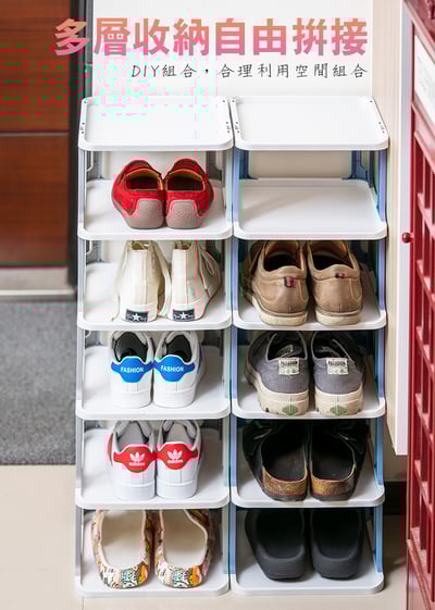 SINDIP 免運極簡風 六層簡易鞋架 (鞋架 鞋櫃 置物架)2