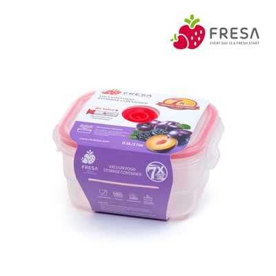 FRESA抽真空微波保鮮盒500ml1