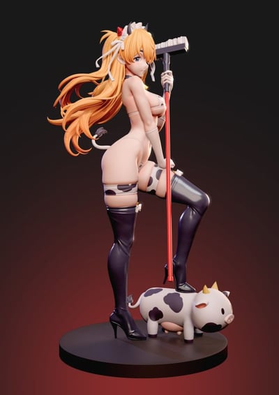 【現貨秒發】Eva新世紀福音戰士 奶牛女僕明日香 X 子夜工作室4