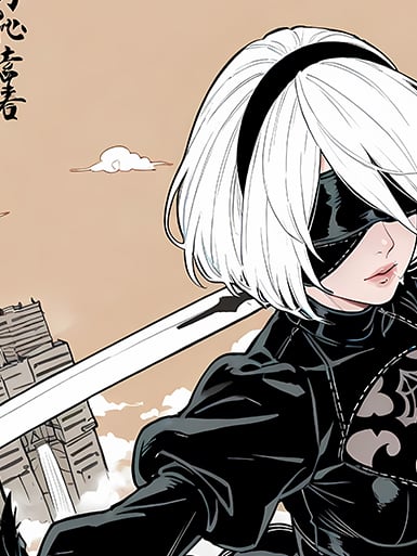 【預購】尼爾自動人形《出擊2B》遊戲裝飾畫&冰箱貼 X 巴洛克工作室5