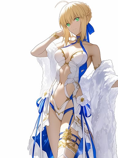 【預購】Fate/stay《白衣saber》裝飾畫&冰箱貼 X 巴洛克工作室5