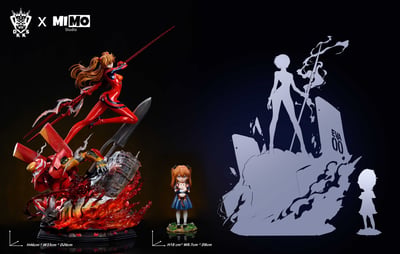 【預購】Eva新世紀福音戰士 幼年&戰鬥服明日香 X Dark King暗王+MIMO10