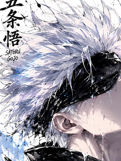 【預購】咒術迴戰《塗鴉五條悟》動漫裝飾畫&冰箱貼 X 巴洛克工作室5
