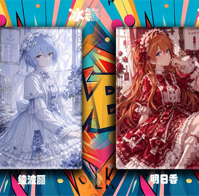 【預購】Eva新世紀福音戰士《洛麗塔明日香/綾波零》動漫裝飾畫&冰箱貼 X 巴洛克工作室1
