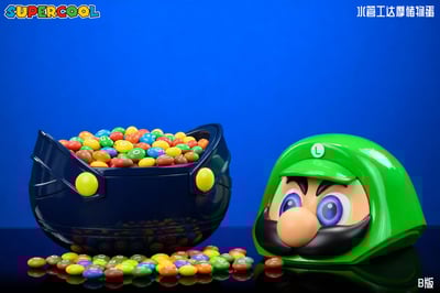 【預購】超級瑪利歐 潮玩禮品許願擺件 水管工兄弟達摩儲物蛋 X SUPERCOOL5