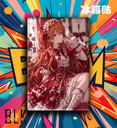 【預購】Eva新世紀福音戰士《洛麗塔明日香/綾波零》動漫裝飾畫&冰箱貼 X 巴洛克工作室4