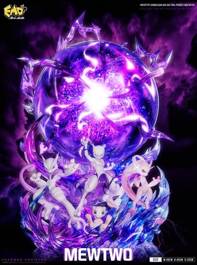 【預購】寶可夢 畢業進化雕像002 超夢 X Emo4