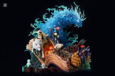 【現貨秒發】宮崎駿 魔法公主 美術館系列第三款1997 X 作伴ZUOBAN2