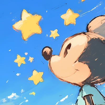【預購】迪士尼《星星米奇》裝飾畫 X 星空工作室5