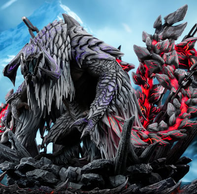【預購】魔物獵人 收藏雕像 歷戰王鎖刃龍 X RZ睿智1